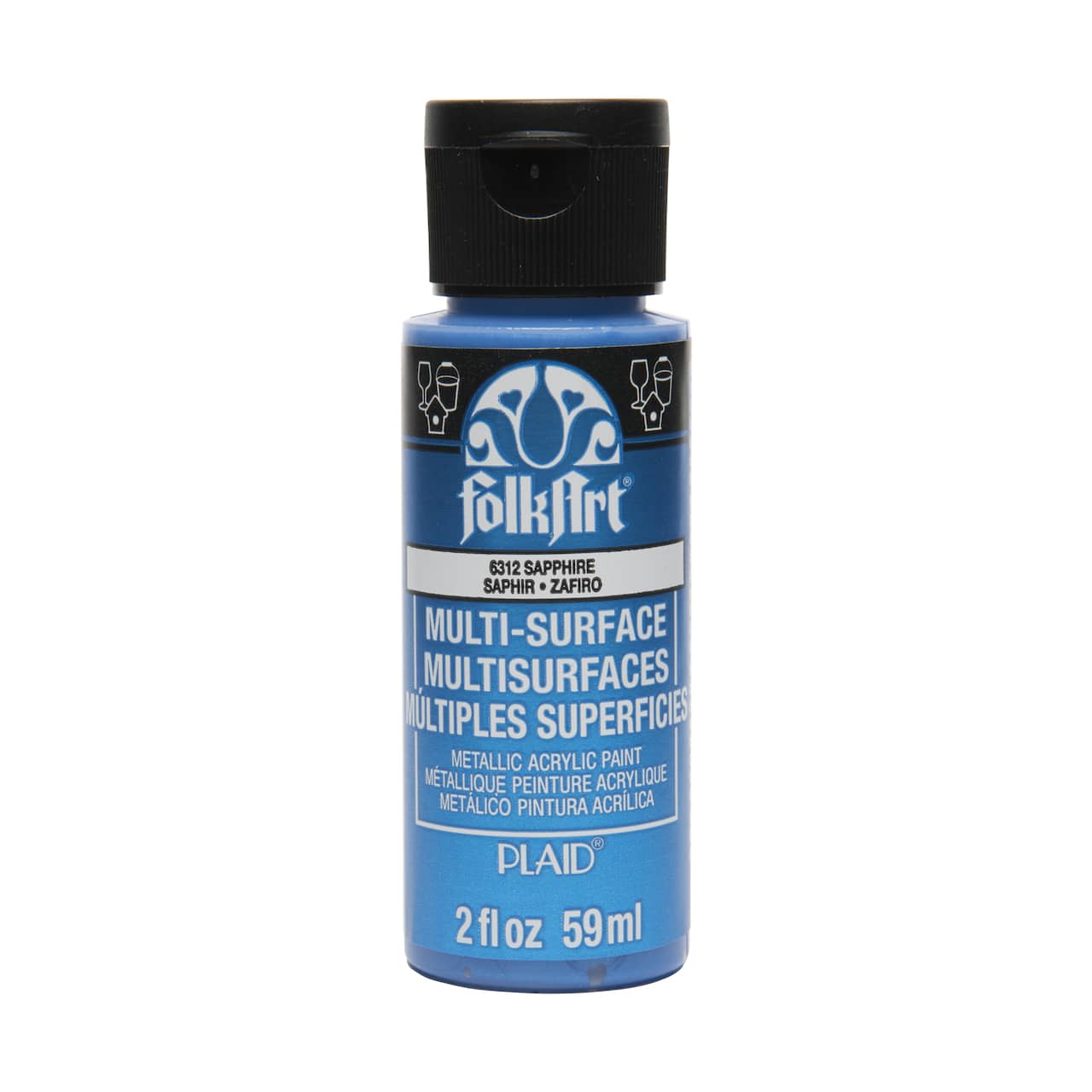 12 Pack: FolkArt® Multi-Surface Metallic Acrylic Paint